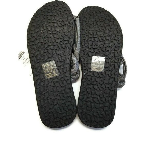 Riverberry Namaste Sling Style Flip Flops With Yoga Mat Padding Womens Sz 8 Gray - Picture 4 of 4